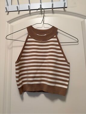 Max Mara Striped Halter. Summer I Turned Pretty top.